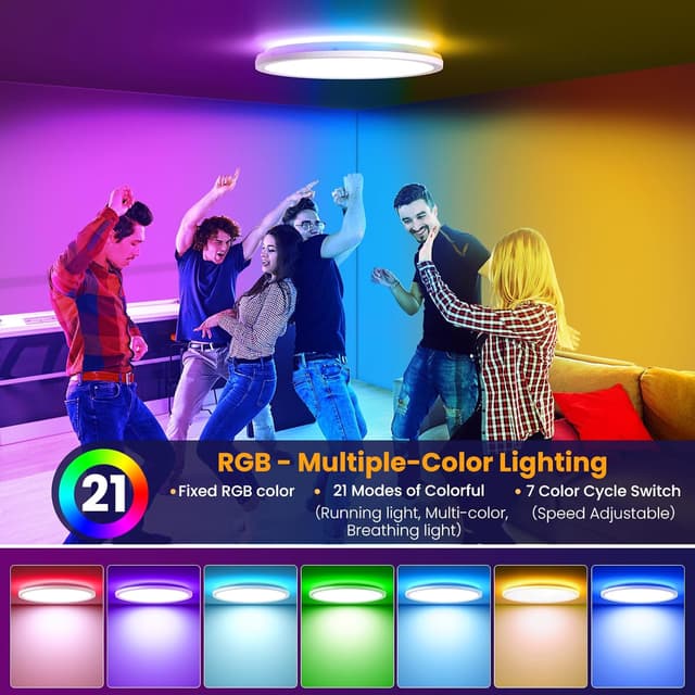 Detalle 1 de Tyreses Plafón LED Regulable 24W