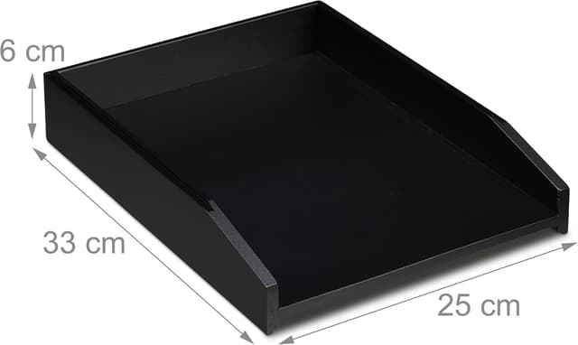 Detalle 2 de Relaxdays Corbeille à Courrier empilable A4 6×25×33 cm 🗂