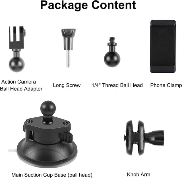 Thumbnail 6 de PULUZ car suction mount for GoPro 1/4 inch