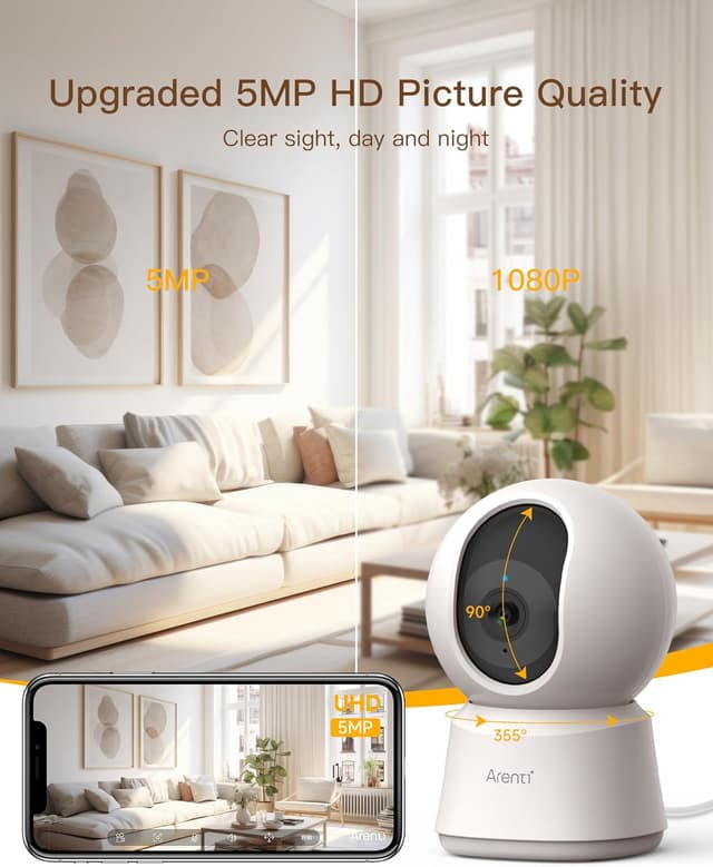 Detalle 2 de ARENTI P2F 5MP Pet Camera 360°