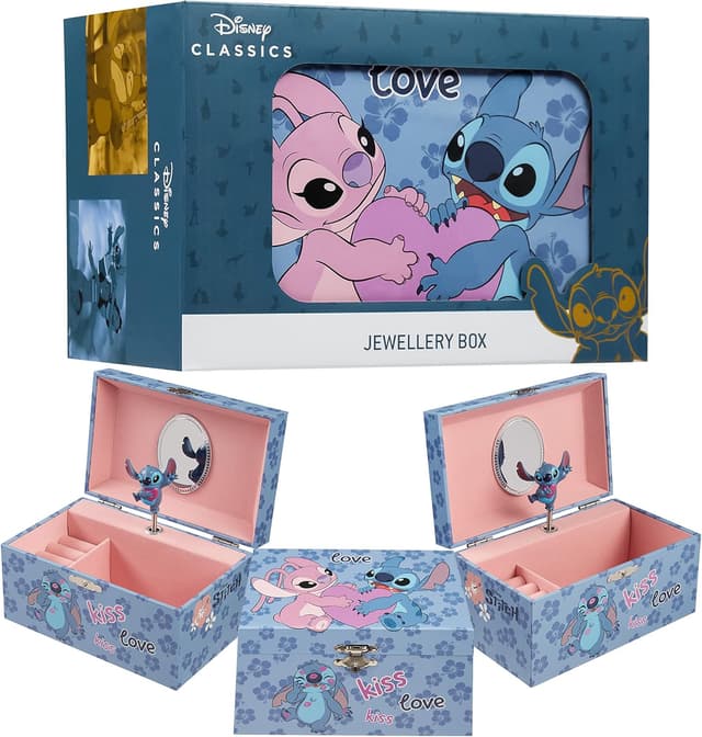 Imagen de Disney Stitch Musical Jewellery Box with Spinning Figure en OfertitasTOP