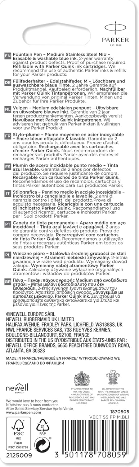 Thumbnail 6 de PARKER Vector Penna Stilografica Punta Media