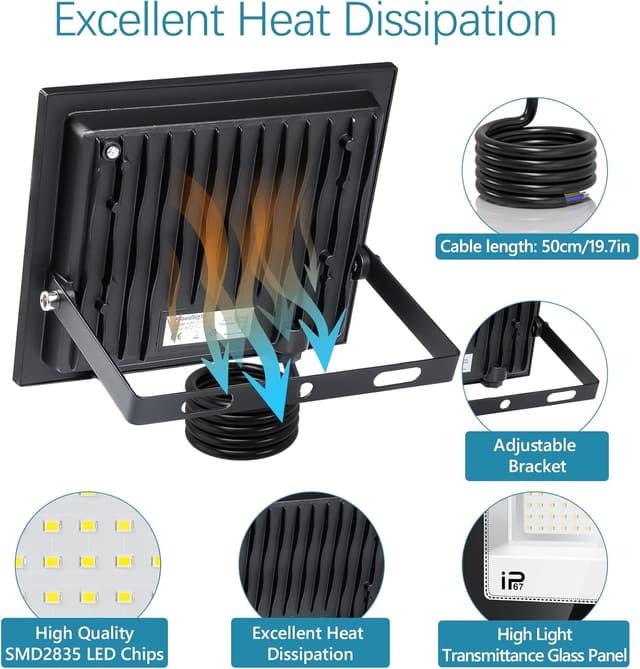 Thumbnail 1 de YZYFACAI Projecteur LED 50W 5000lm Extérieur