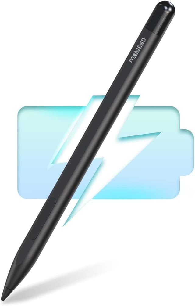Detalle de Metapen Stift M1 für Surface – aktiver Tablet Pen mit 1.024 Druckstufen, USB‑C-Aufladung und magnetischer Befestigung