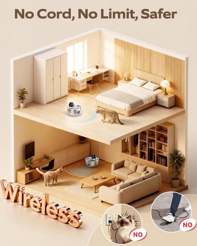 Thumbnail 1 de Fuente para gatos inalámbrica 2,6 L