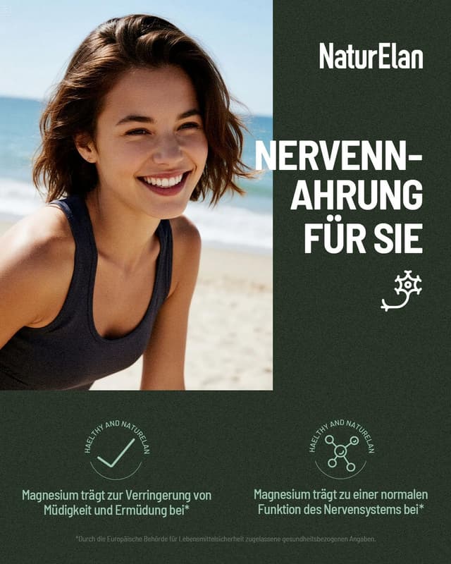 Detalle 2 de Magnesium Glycinat Hochdosiert 300mg pro Tag 💊