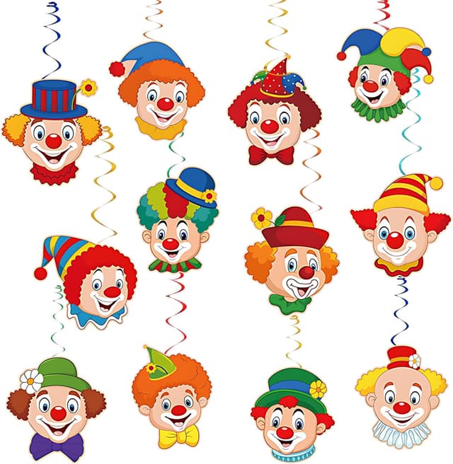 Detalle de HUKUMA Clown Girlande 12er Set 80 cm 🤡