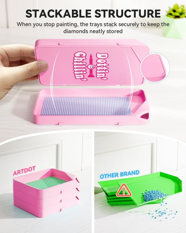 Detalle 2 de ARTDOT diamond art tray kit, 10 piece