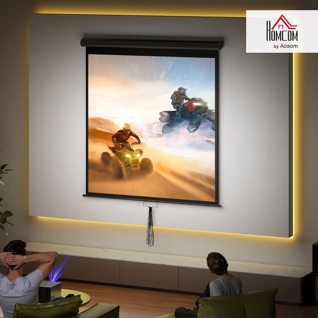 Detalle 2 de HOMCOM Écran de projection 85 pouces 4K