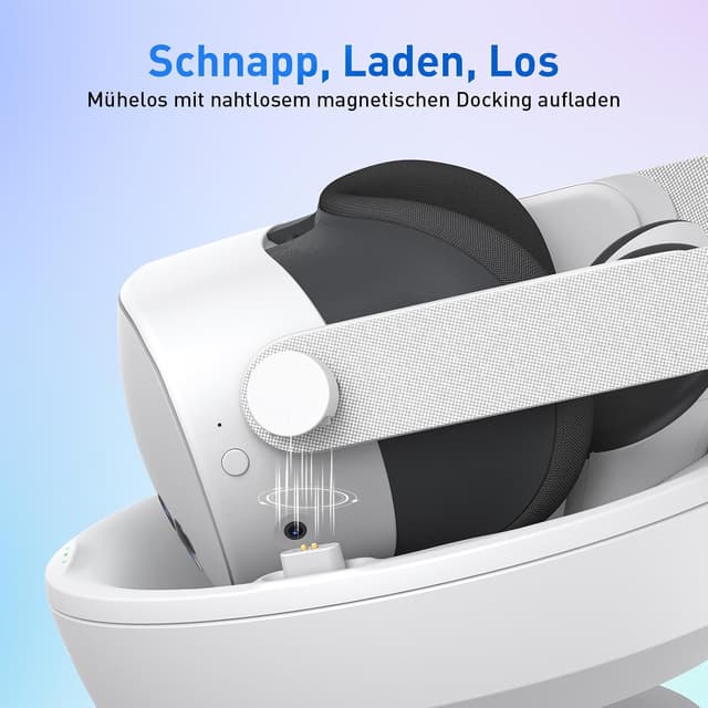 Detalle de PRISMXR Carina D1S Lite Ladestation für VR-Headset (magnetisches Laden, kompatibel mit Quest 3S)