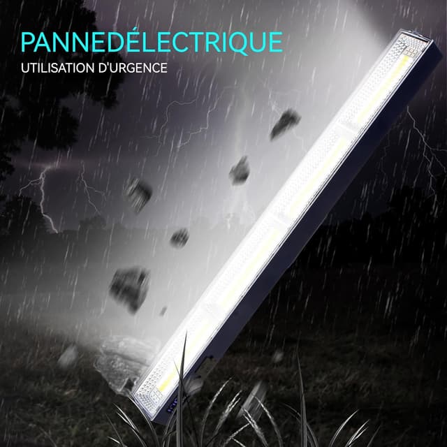 Detalle de LETOUR Baladeuse LED mécanicien rechargeable magnétique 5000 mAh, lampe de travail d’atelier