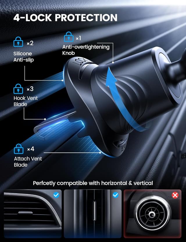 Thumbnail 5 de Lamicall 3-in-1 Pro Car Phone Holder 360°