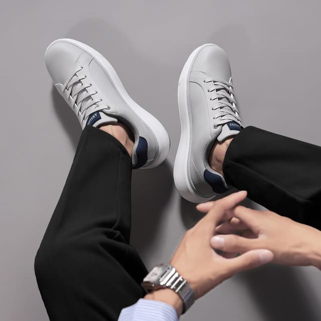 Thumbnail 6 de ANALEAF Mens Fashion Trainers Casual Sneakers – lightweight everyday business shoes