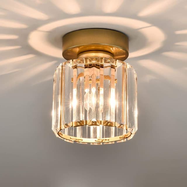 Detalle de FRIXCHUR mini crystal chandelier E27