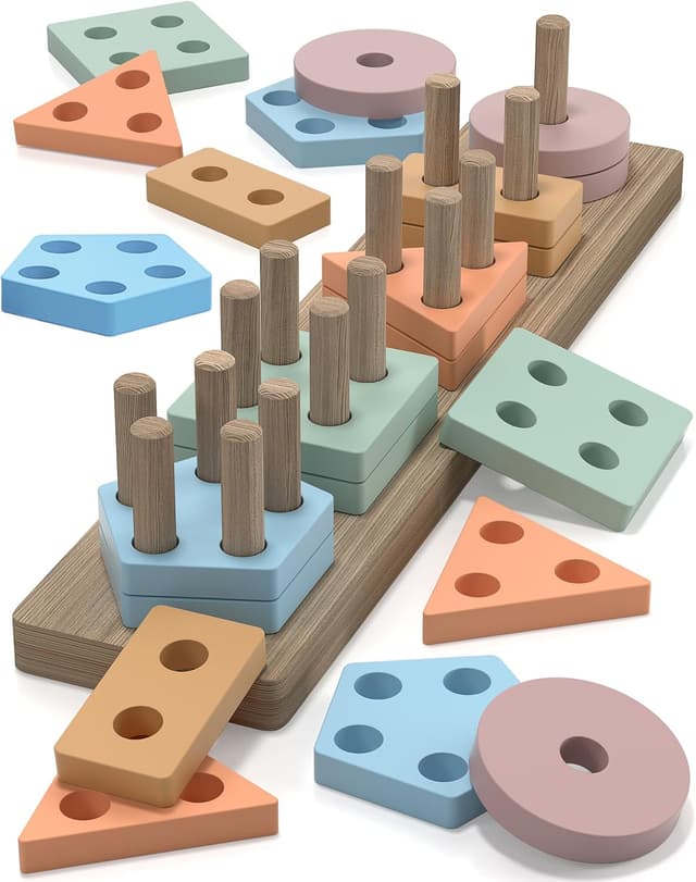 Thumbnail 6 de Zartores Montessori Shape Sorter 20 pcs