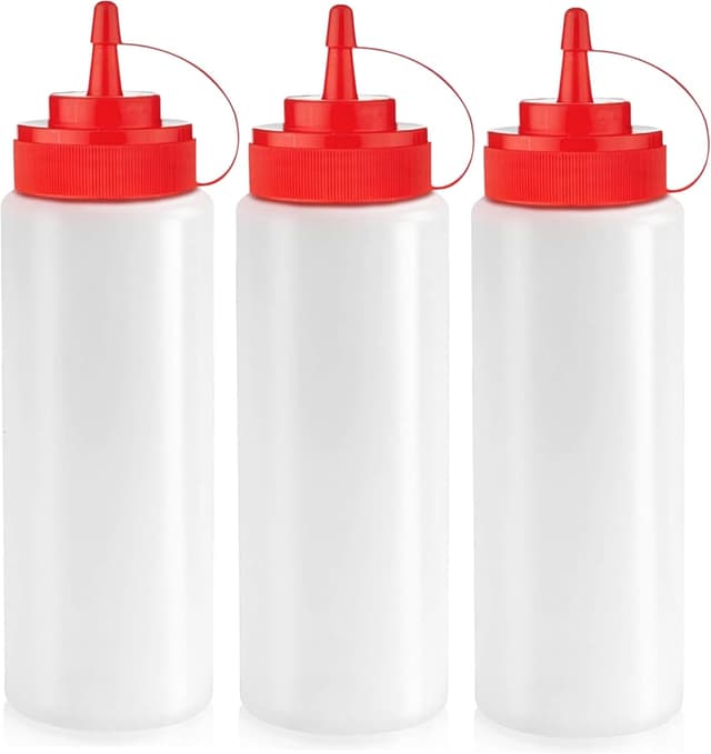 Detalle de Norcalway 12 oz Condiment Squeeze Bottles