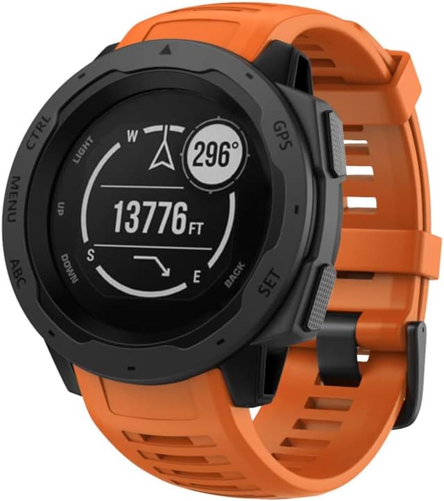 Detalle de Cinturino in silicone compatibile con Garmin Instinct (20/22/26 mm) per Instinct E45/E40 e Instinct 3