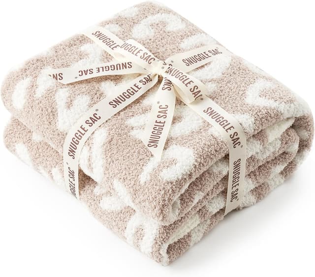 Detalle de Snuggle Sac Leopard Throw Blanket 50x60 in 🛋