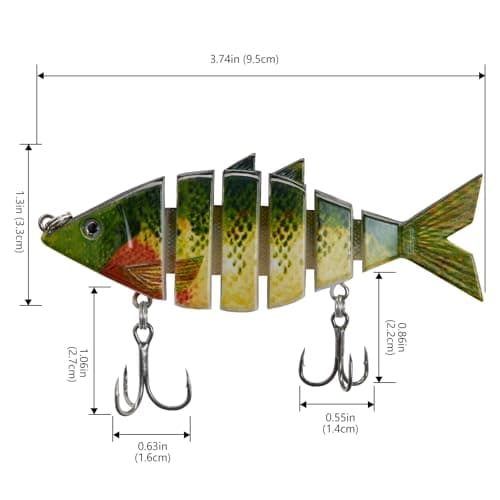 Detalle 2 de BASSDASH Bone Swimbait 3.7in hard fishing lure 🎣