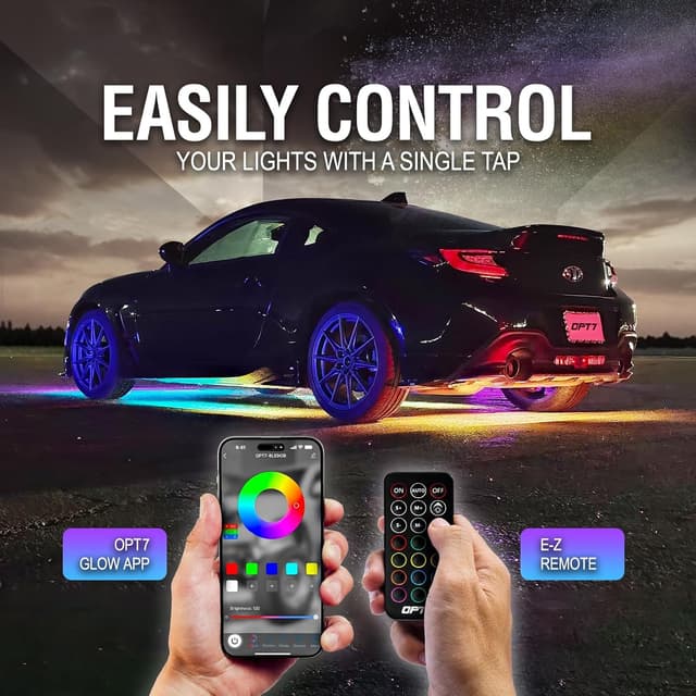 Detalle de OPT7 Aura DreamColor 12V Underglow RGBIC Lights