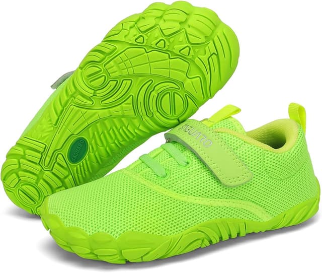 Detalle de SAGUARO Kinder Barfußschuhe leicht, rutschfest – Traillaufschuhe, Gr. 24–36