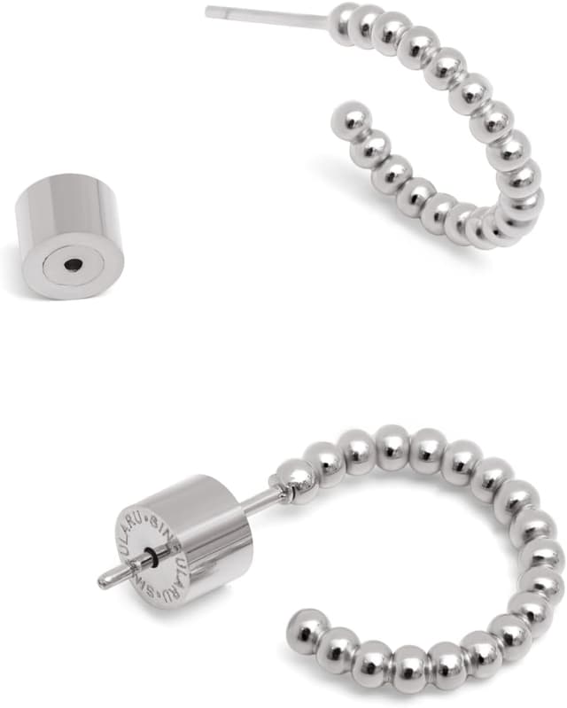 Detalle de SINGULARU Pendientes Pebble Dots 17 mm