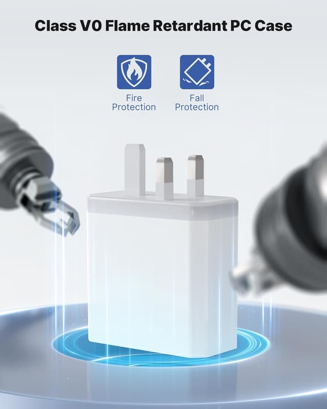 Detalle 2 de USB C Plug 6‑Port 40W Multi USB Charger