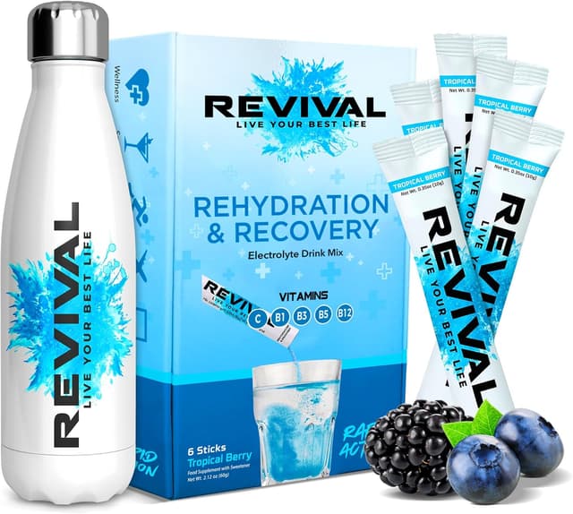 Thumbnail 5 de Revival Rapid Rehydration Starter Pack 500ml Steel Bottle