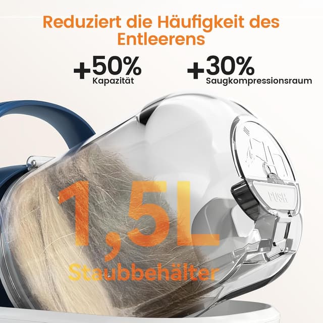 Thumbnail 6 de oneisall Hundeschermaschine mit Staubsauger – 12.000 Pa Saugkraft, 7 Pflege-Tools