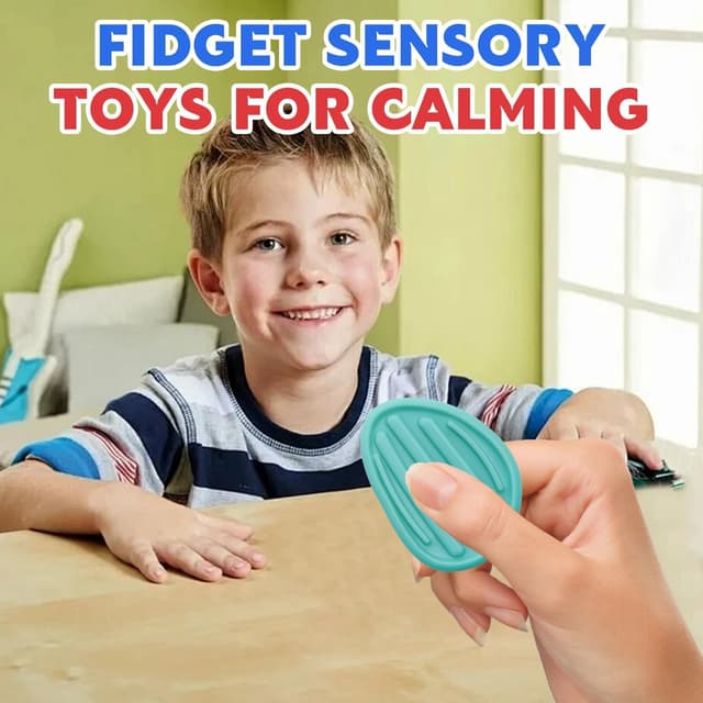 Detalle de 36pcs Color Random Fidget Toys Sensory Stones (Textured Worry Stones) for Kids & Teens