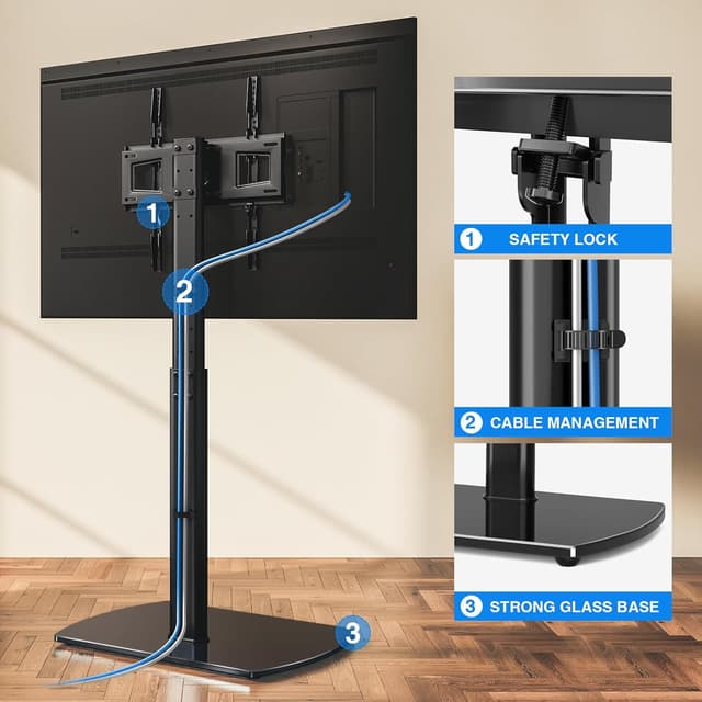 Thumbnail 5 de YOMT Universal TV Floor Stand 27-70 Inch