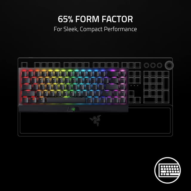 Thumbnail 1 de Razer BlackWidow V4 Mini 65% Wireless Keyboard ⌨