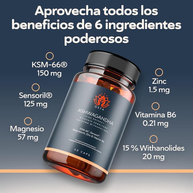 Thumbnail 3 de Ashwagandha KSM-66 con Sensoril 2 meses