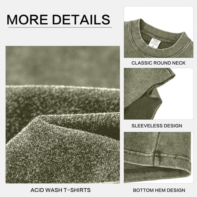 Thumbnail 4 de Herren Fitness Tanktop Baumwolle kurzarm