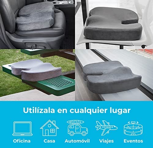 Thumbnail 5 de Linenspa Cojín ergonómico de gel para coxis y oficina 🪑