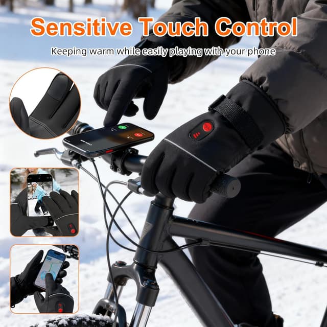 Thumbnail 2 de Guanti riscaldati moto 7,4V con 10.000mAh