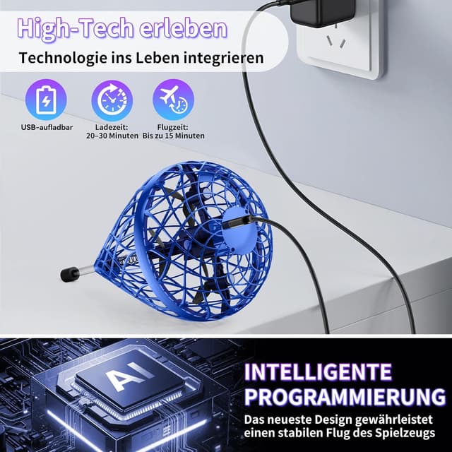 Thumbnail 5 de Fliegender Ball Lite Mini-Drohne mit KI-Bewegungssteuerung