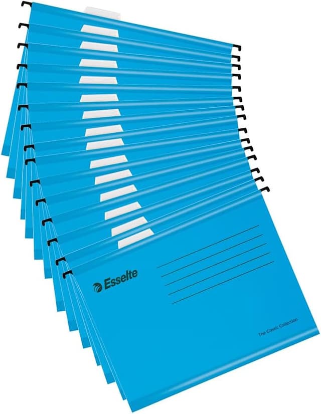 Thumbnail 6 de ESSELTE – Lot de 15 dossiers suspendus A4 renforcés pour classeur (628808), carton recyclé 100%
