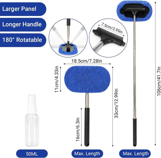 Detalle de Bafeil 10-piece Car Detailing Kit with extendable windscreen cleaner tool