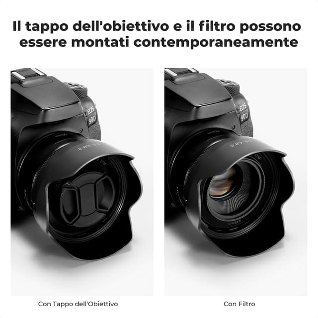 Thumbnail 3 de K&F Concept ES68 II paraluce per Canon EF 50mm f/1.8 STM