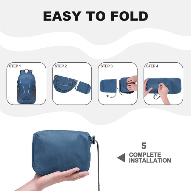 Detalle 1 de MIYCOO Ultra Lightweight Packable Backpack (Waterproof, 35L) for Travel, Camping, and Hiking