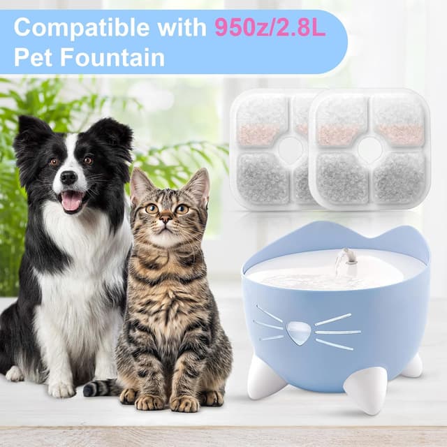 Detalle de Eco-Friendly Pet Fountain Filters 10 Pack