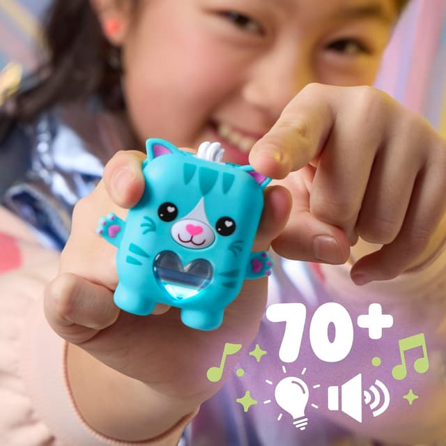 Detalle 2 de NANO-MALS Pawtricia The Blue Kitty Electronic Pet Cat (70+ Responses) for Ages 5+