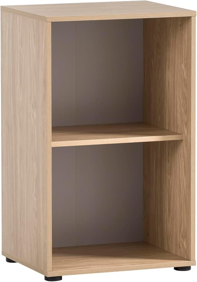 Detalle de Schildmeyer Regal Antero 155776 in Eiche hell (51 x 41 x 83,6 cm) – mit 2 offenen Fächern