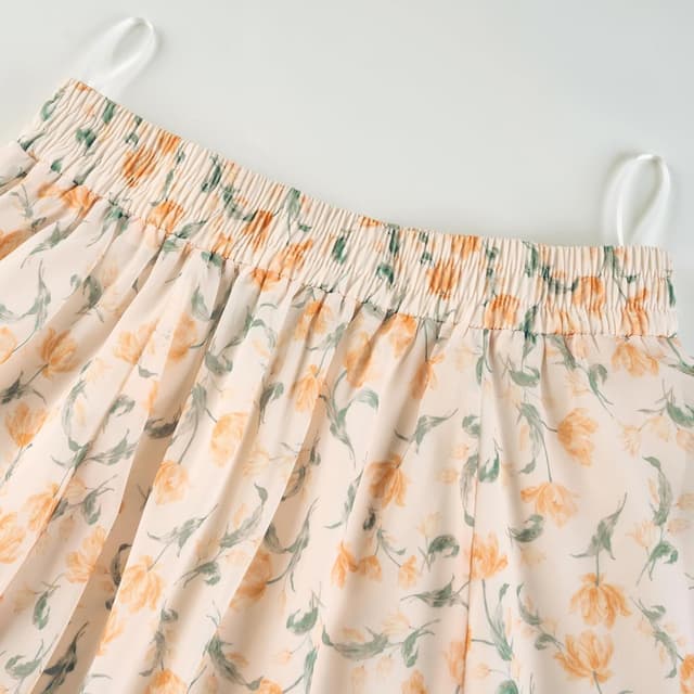 Thumbnail 1 de SCARLET DARKNESS Jupe maxi en mousseline