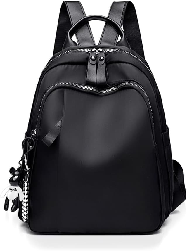Detalle de Aucuu Damen-Rucksack klein, wasserdichtes Daypack aus Nylon mit Diebstahlschutzfach