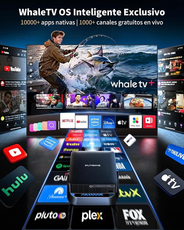 Detalle 2 de Proyector 4K Proyector Portátil 1080P FHD HDR10 📽