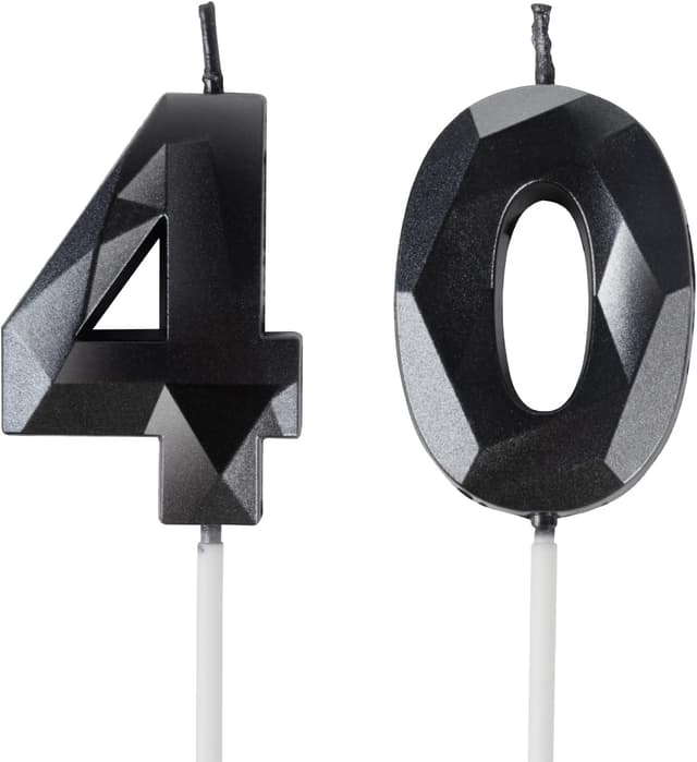 Detalle de 75th Birthday Candles Number 75 Gold Cake Topper Candles (2-piece set)