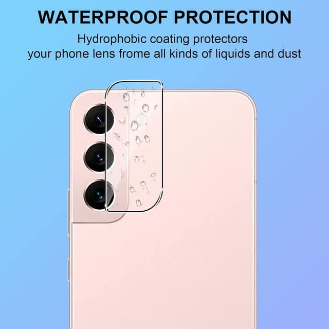 Detalle de QULLOO Kamera-Schutzfolie aus Glas für Samsung Galaxy S22 / S22 Plus 5G (4 Stück)