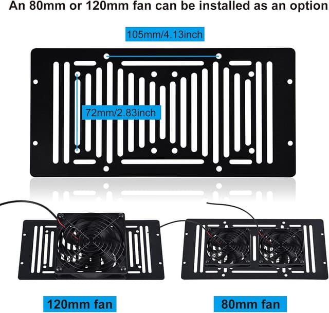 Detalle 2 de GeeekPi DeskPi RackMate T2 10-inch 12U mini server cabinet with rack shelf (10 inch AV, NAS & SBC setups)